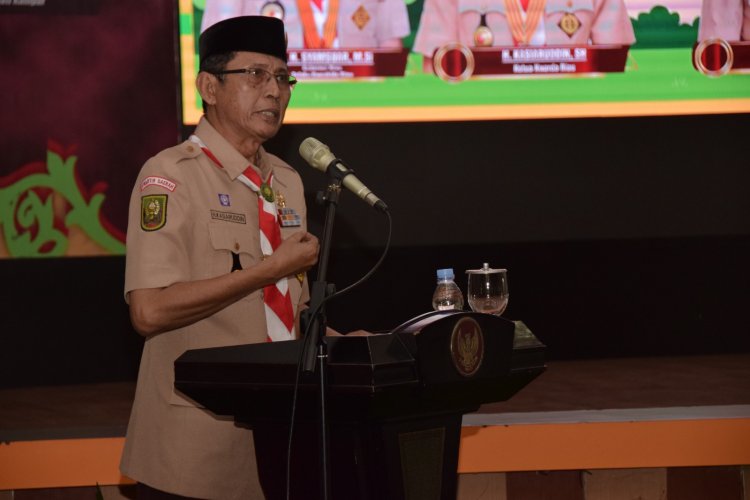 Ka Kwarda Riau Minta Kwarcab Kampar Maksimalkan Pembinaan Kwarran dan Gudep
