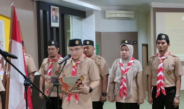 Rektor Unilak Resmi Dilantik Jadi Ketua Mabi, Ini Janjinya  untuk Majukan Pramuka