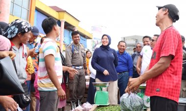 Sidak ke Pasar Soegih dan Tinjau SPPBE Jelang Ramadhan, Bupati Inhu Pastikan Harga Sembako