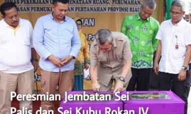 Gubri  Resmikan 2 Jembatan di Rokan IV Koto, Wabup Rohul Yakin Dapat Meningkatkan Ekonomi Masyarakat