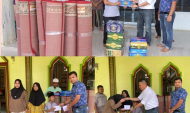 PT ISB Salurkan Bantuan ke Masjid dan Datuk Adat Desa Rambah