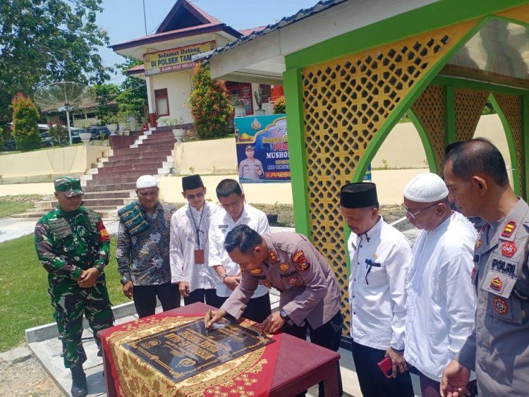 Kapolres Rohul Resmikan Musala AS-Salam Polsek Tambusai