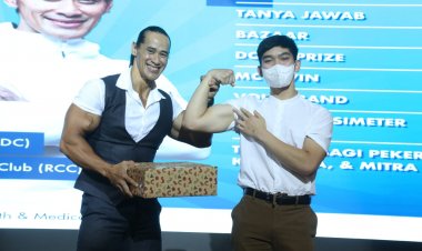 Berkunjung ke PHR, Ade Rai Berbagi Tips Pola Hidup Sehat Bagi Pekerja Blok Rokan