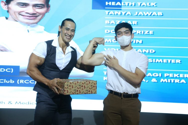 Berkunjung ke PHR, Ade Rai Berbagi Tips Pola Hidup Sehat Bagi Pekerja Blok Rokan