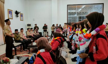 Ketua Kwarda Riau Sambut Kepulangan Kontingen LT V: Proses Tidak Akan Menghianati Hasil