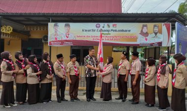 Lepas Kontingen Karang Pamitran Nasional, Ini pesan Ka Kwarcab Kota Pekanbaru