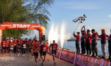 Wabup Bengkalis Lepas Running 10k Pulau Rupat Diikuti Turis Mancanegara