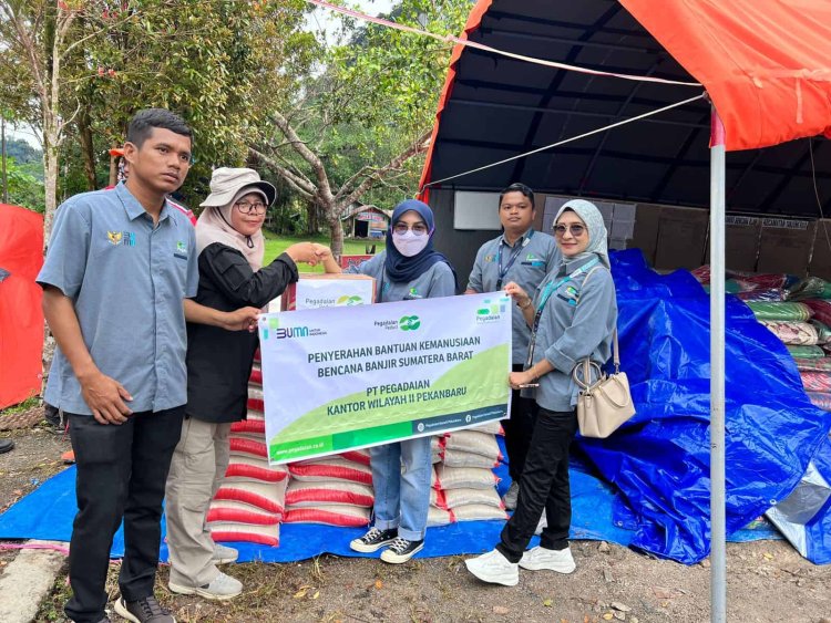 Pegadaian Salurkan Bantuan untuk Masyarakat Terdampak Banjir di Sumatera Barat