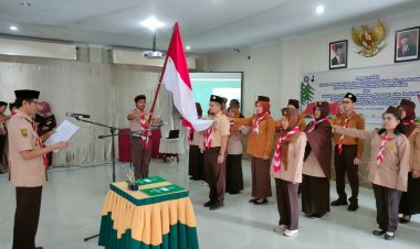 Lantik Mabi dan Pimpinan Saka POM, Ka Kwarda mengaku Bahagia dan Minta Segera Bergerak