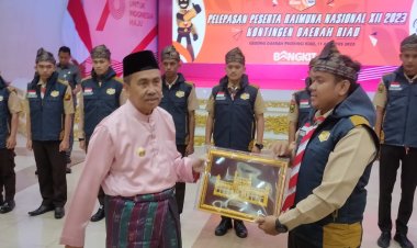 Gubri Lepas Kontingen Rainas XII, Ini pesannya