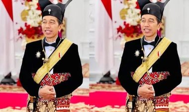 Jokowi Kenakan Busana Pakubuwono di HUT ke-78 RI di Istana Merdeka