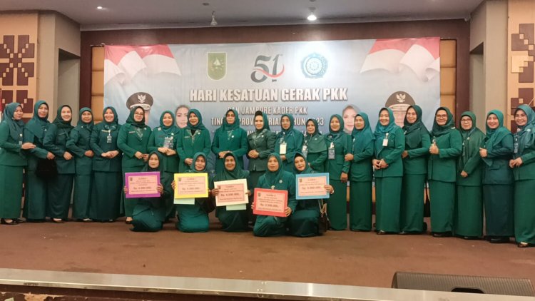 PKK Rohul Raih Juara Umum Lomba HKG PKK dan Jambore Kader PKK ke-51 Tingkat Provinsi Riau