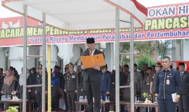 Bupati Rohil Pimpin Peringatan Hari lahir Pancasila