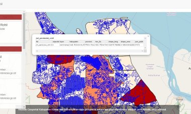 Diskominfotiks Rohil Luncurkan Sistem Informasi Geospasial Daerah