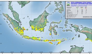 110 Titik Panas Terdeteksi di Sumatra, Satu Hotspot Terdeteksi di Kuantan Singingi