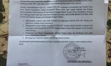 Kepala SD Negeri 3 Tandun Diduga Lakukan Pungli dan Arogan