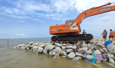 Cegah Abrasi, Dinas PUPR-PKPP Riau Bangun Dua Titik Pemecah Gelombang di Kepulauan Meranti