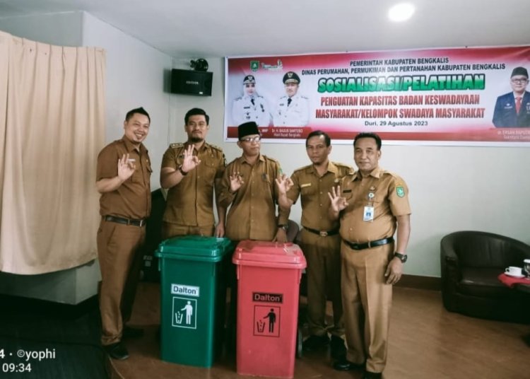 Disperkimnah Bengkalis Gelar Sosialisasi dan Pelatihan Penguatan Kapasitas Badan Kesewadayaan Pokmas
