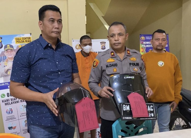 Polsek Sukajadi Tangkap Dua Orang Pelaku Curanmor yang Beraksi di 150 Lokasi