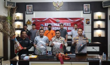 Polres Inhu Tangkap Tersangka Pembakar Lahan untuk Kebun Sawit di Desa Siambul Batang Gansal