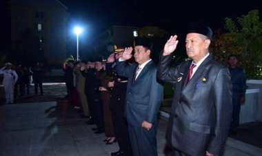 Wakil Ketua DPRD Inhil Edi Gunawan Hadiri Apel Malam Renungan Suci di TMP Yudha Bhakti