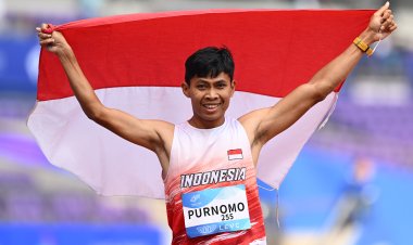 Pecahkan Rekor Asian Para Games, Sprinter Indonesia Saptoyogo Purnomo Kembali Raih Emas