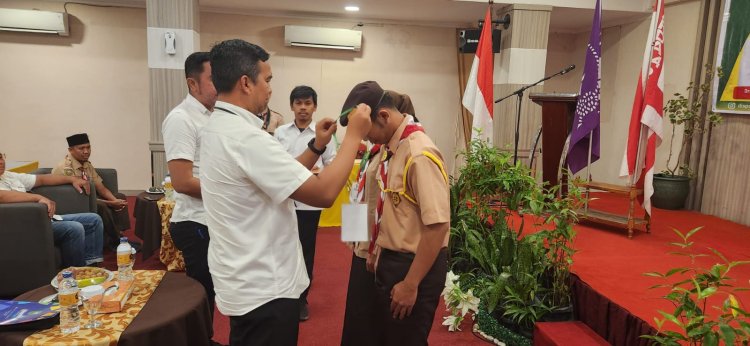 Kadispora Riau Tutup Pelatihan Satgas Pramuka Peduli