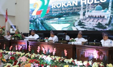 Rapat Paripurna DPRD Rokan Hulu Dalam Rangka HUT Rokan Hulu ke 24 Tahun 2023