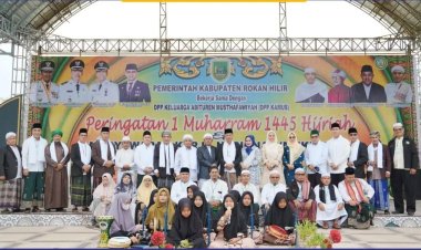 Bupati Rohil Hadiri Peringatan 1 Muharram dan Buka Mukernas DPP KAMUS di Pesantren BHD