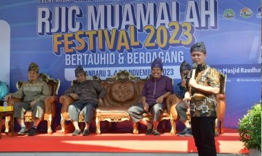 Agung Nugroho Bersyukur RJIC Muamalah Festival 2023 Didukung Pelaku Usaha dan Jamaah Masjid Raudhatul Jannah Islamic Center