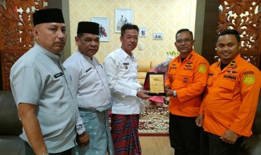 Bupati Rohil Terima Kunjungan Kepala Basarnas Pekanbaru