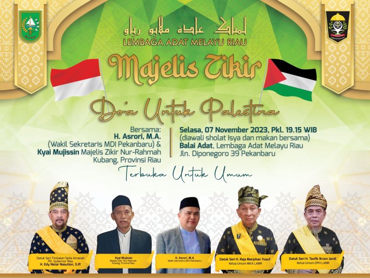 Majelis Zikir LAMR Untuk Palestina Selasa Malam, Berzikir dan Galang Dana