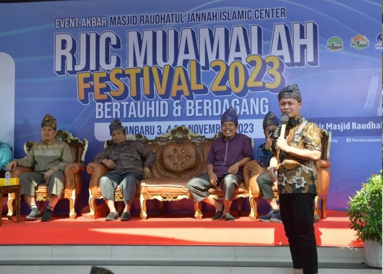 Agung Nugroho Bersyukur RJIC Muamalah Festival 2023 Didukung Pelaku Usaha dan Jamaah Masjid Raudhatul Jannah Islamic Center