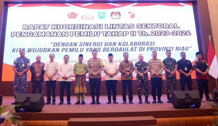 Kapolda Riau Minta Seluruh Pihak Saling Bersinergi agar Pelaksanaan Pemilu di Riau Berjalan Aman dan Kondisif