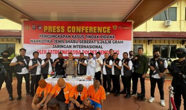 Satresnarkoba Polres Bengkalis Tangkap Empat Pengedar Sabu 5 Kg Jaringan Internasional