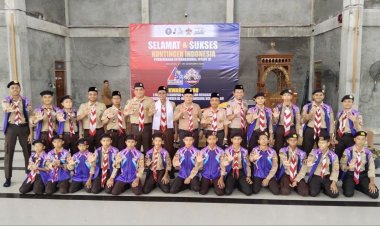 Ketua Kwarda Riau Lepas Kontingen Perkemahan Internasional V Malaysia