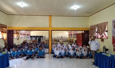 Kapolres Rohil Sosialisasikan Pemilu ke Ratusan Pelajar Sebagai Pemilih Pemula