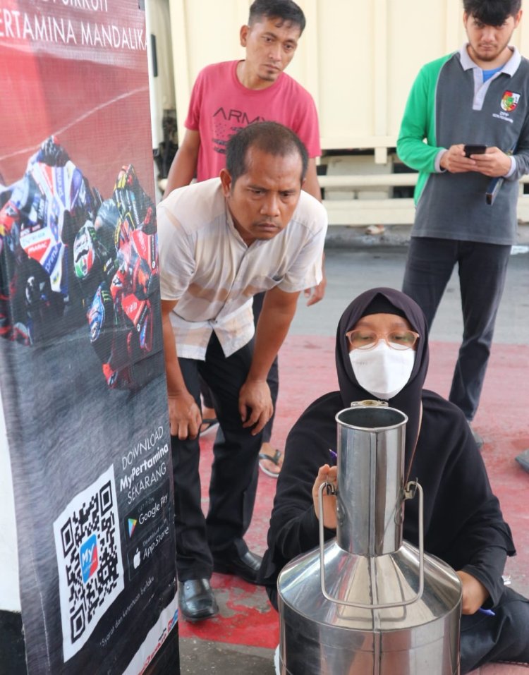Disperindag Pekanbaru Cek Takaran BBM di SPBU Pintu Keluar Masuk Kota