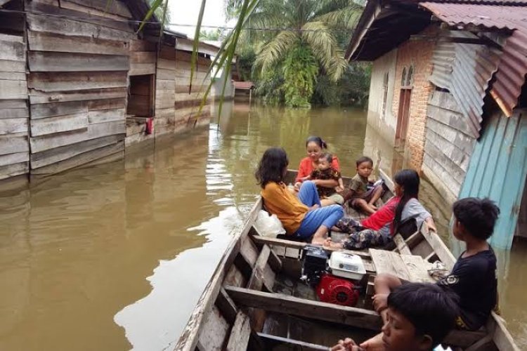 Delapan Daerah di Riau Dilanda Banjir, Empat Kabupaten Ajukan Bantuan Logistik