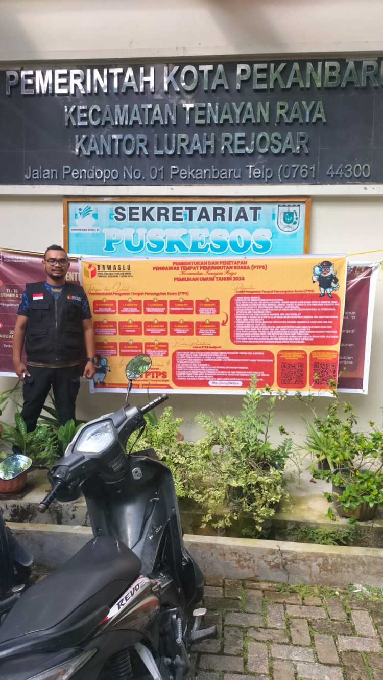 Pekanbaru Butuh 2.756 Pengawas TPS Pemilu 2024, Pendaftaran Dibuka Awal Tahun