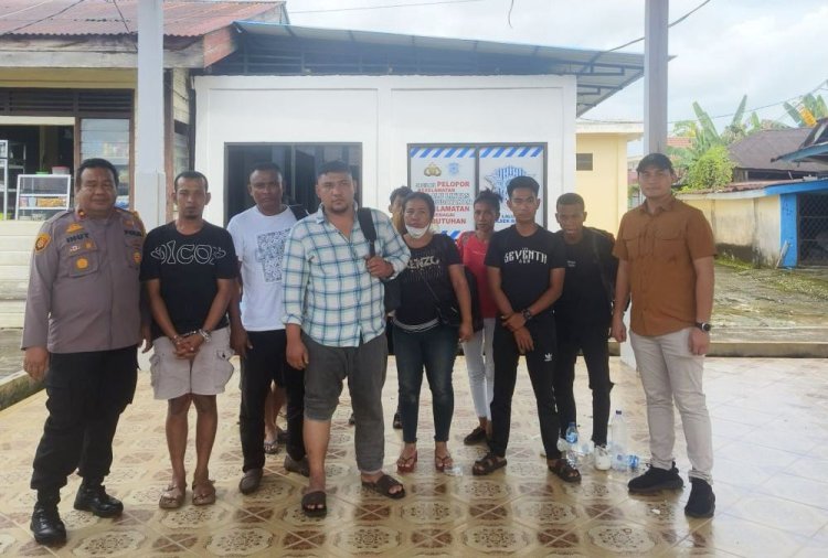 Hendak Menyebrang ke Malaysia Secara Ilegal, Polsek Panipahan Amankan 11 Orang Rohingya dan 11 WNI
