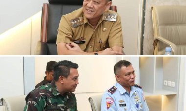 Jalin Silaturahmi, Pj Bupati Kampar Minta Lanud Roesmin Nurjadin Ikut Kampar Expo 2024