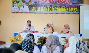 Susun Rencana Kerja Penurunan Stunting, Pj Ketua TP PKK Kabupaten Kampar Pimpin Rakor di Kantor Camat Kampa