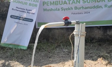 IZI Riau Resmikan Sumur Bor di Musholla Syekh  Burhanuddin Rumbai Barat