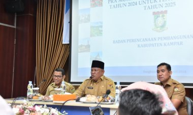 Ajak Libatkan Seluruh Stakeholder, Pj Sekda Kampar Pimpin Rapat Pra Musrenbang 2024 dan Penyusunan RKPD 2025