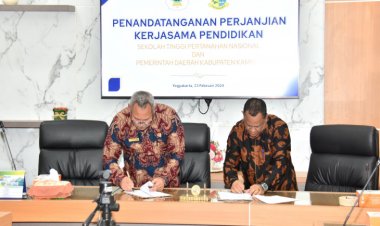 Untuk Lahirkan SDM yang Unggul, Pj Sekda Kampar Tandatangani MoU Bersama STPN Yogyakarta