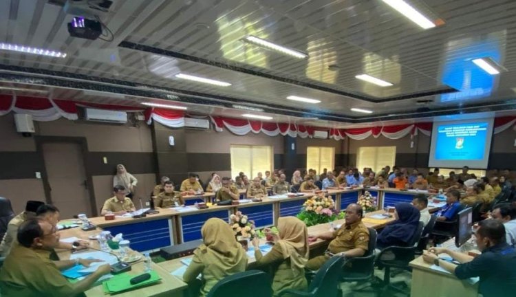 Persiapan Anggaran Tahun 2024, Pj Bupati Kampar Evaluasi Realisasi Fisik dan Keuangan