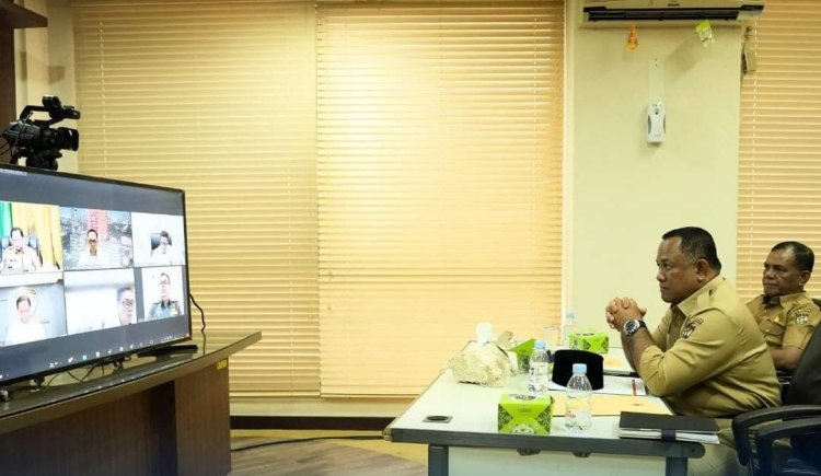 Tingkatkan Koordinasi dan Pengendalian Inflasi, Pj Sekda Kampar Ikuti Rakor Kemendagri