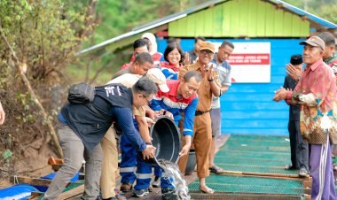 Perkuat Usaha  Nelayan, Pertagas Resmikan Rumah Keramba Jaring Apung Budidaya Ikan Air Tawar