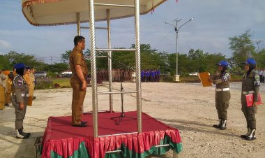 Pimpin Apel Bersama Minggu Pertama Maret 2024, Kepala Dinas Sosial Rohil: Minta ASN Patuhi Disiplin